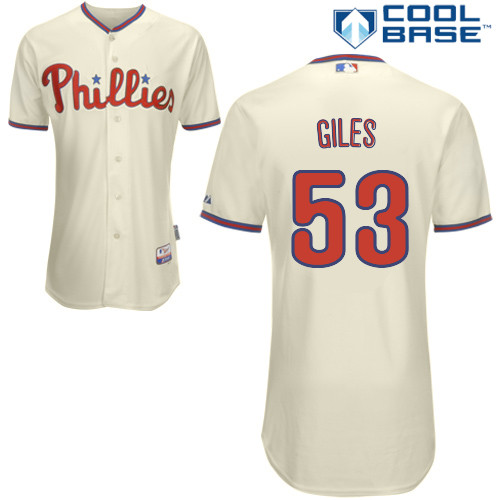 Ken Giles #53 mlb Jersey-Philadelphia Phillies Women's Authentic Alternate White Cool Base Home Baseball Jersey